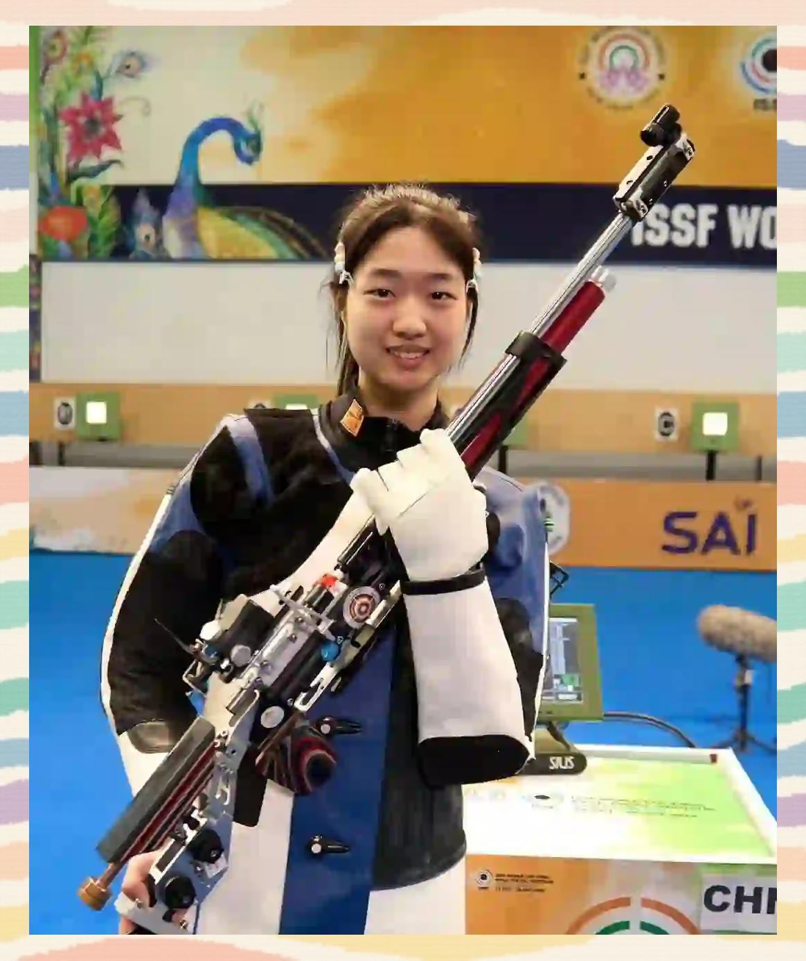 中国射击选手稳坐冠军宝座，风采无限的简单介绍
