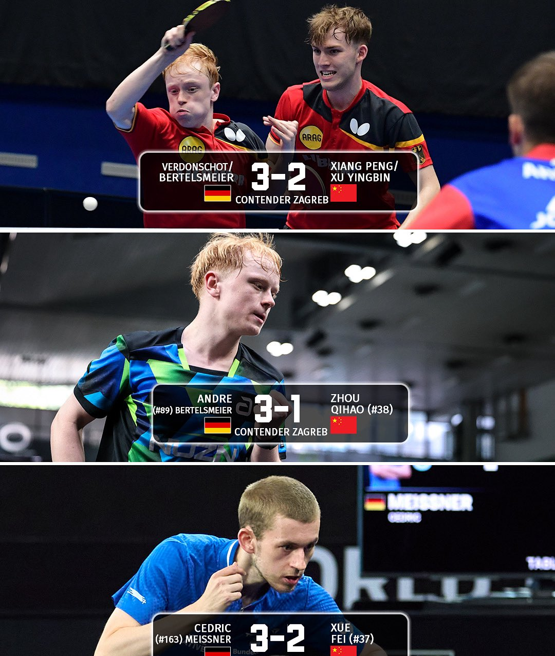 中国乒乓球队绝杀德国乒乓球队，波尔送出助攻